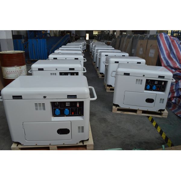 генератор портативного дизельного начала верхней части генераторов 6КВА/6.5КВА открытого электрического супер молчаливый