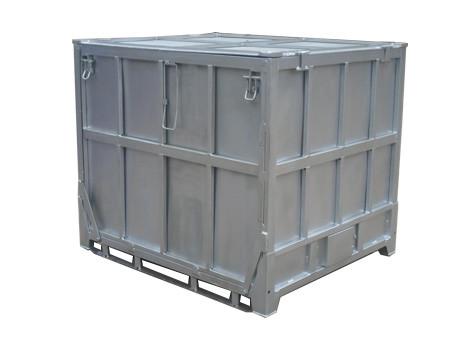Warehouse Metal Storage Bins 1300L Collapsible Metal Storage Box For Oil Industry