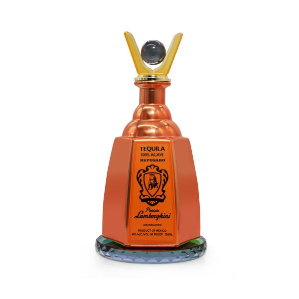 Extra Enejo, Reposado, Silver Tequila Glass Bottle, Super Flint Glass bottle with Glass Stoppers