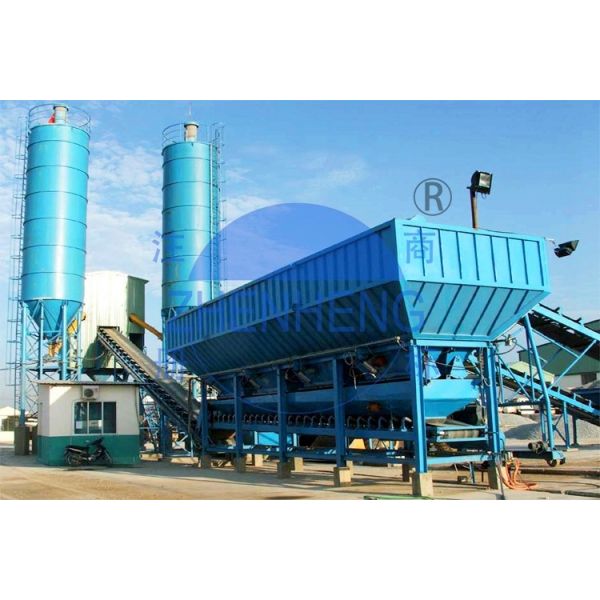 Тип управление пояса строительных площадок Plc завода HZS90 конкретное дозируя а