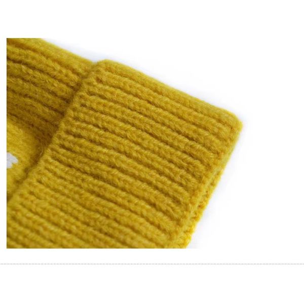 Unisex Winter Cartoon Wool Hat Cat Brother Knitting Eye Hat for Boys and Girls' Trend
