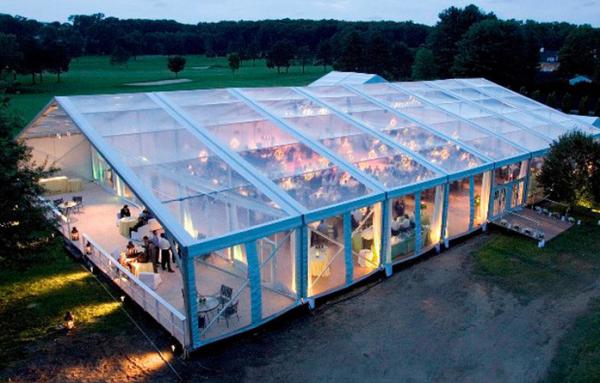 25x50M Large Event Tents With Flooring / Wind Resistant Outdoor Party Tents