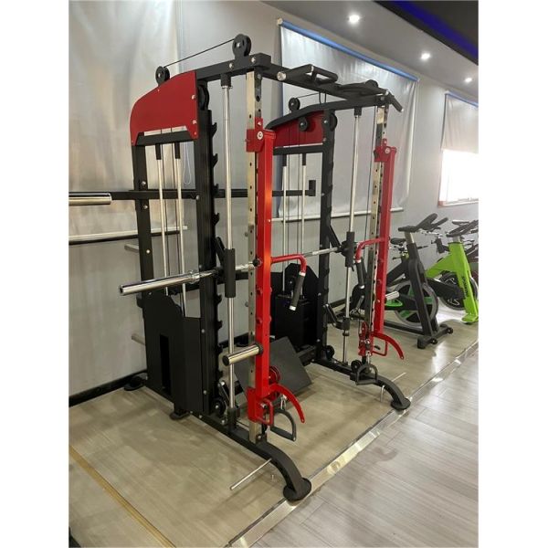 Home Exercise Fit Body Commercial Adjustable Pulley Leg Press Multi Gym Smith Machine
