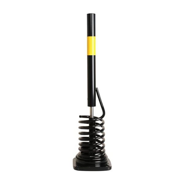 Black PU Flexible Spring Post with 20cm Base Dia for Road Safety and Traffic Guidance