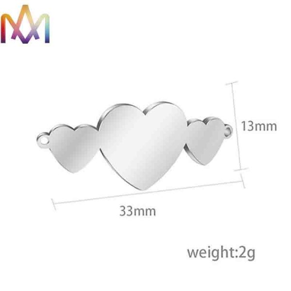 шармы финиша SS304 13x33MM творческие почищенные щеткой изготовленные на заказ гравируя