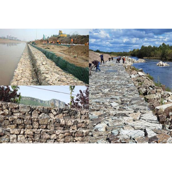 Сплетите провод гальванизировал сетку см коробок 8*10 Gabion для предохранения от речного русла