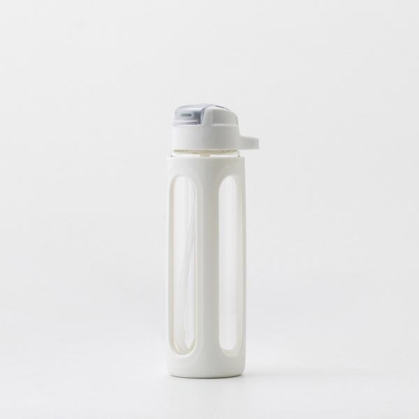 Custom Glass Water Bottle 1 Litre Reusable Drink Bottle With Neoprene Sleeve