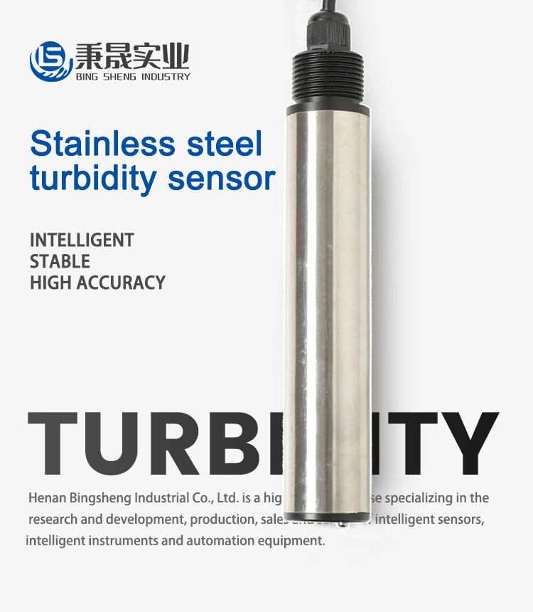 Highly Accurate RS485 4-20mA Nephelometer Water Turbidity Sensor for River in Industry
