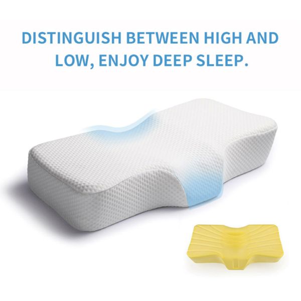 JOURM Custom Shape Memory Foam Cervical Pillow Soft and Comfortable for Home Support