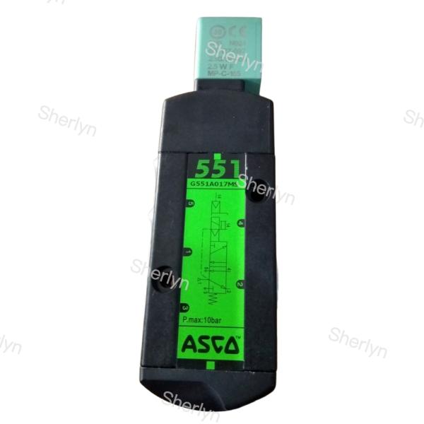Válvula de solenoide de dos posiciones de cinco vías ASCO SCG551A018MS Doble bobina