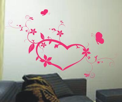 Contemporary Removable Wall Flower Stickers G156, Decal Wall Stickers /Floral Wall Stickers /Design Wall Sticker