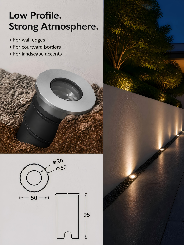 MA50 Heavy Duty LED Inground Lights 5W CREE COB Inground Spotlights For Garden Pathways