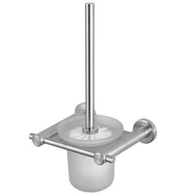 De aço inoxidável fixado na parede lustrado do suporte de escova da bacia de toalete de Chrome