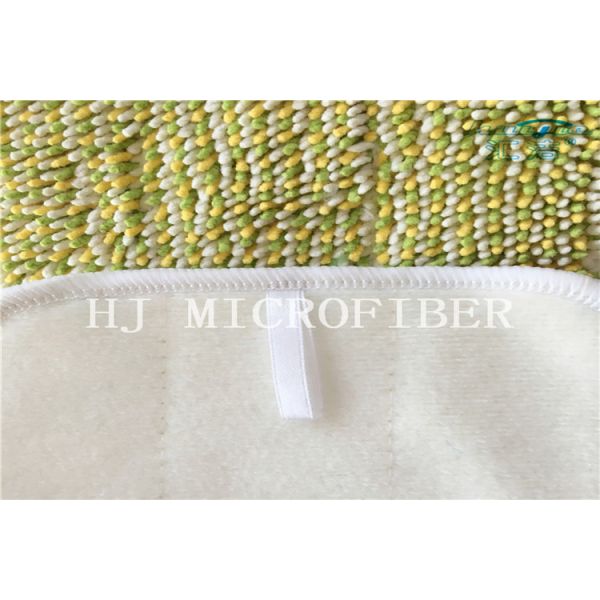 Yarn Dyed Microfiber Small Chenille Microfiber Wet Mop Pads For Home Cleaning