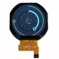 Pequeña exhibición circular del LCD, interfaz redondo de Spi MCU del módulo del LCD 1,22 pulgadas