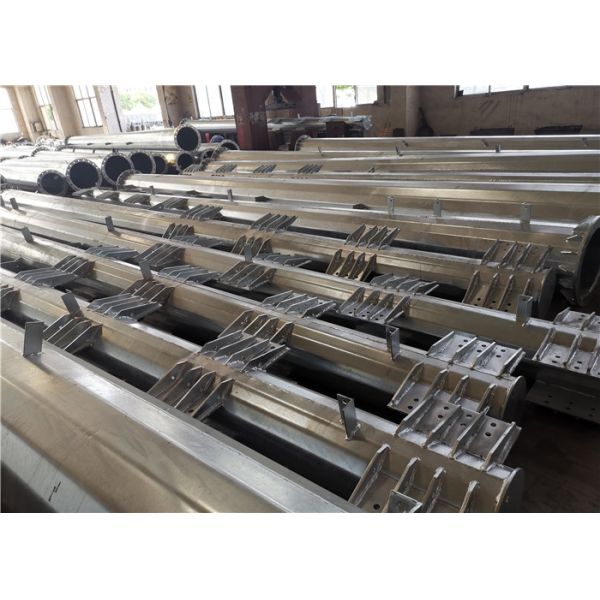 Flange Connected Polygonal 10KV Transmission Line Pole