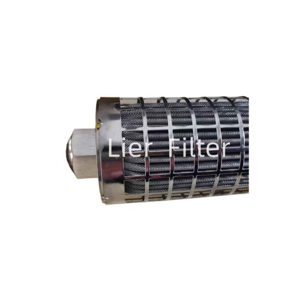 Corrosion Resistance 15um Stainless Steel Pleated Filter Cartridge In Synthetic Fiber
