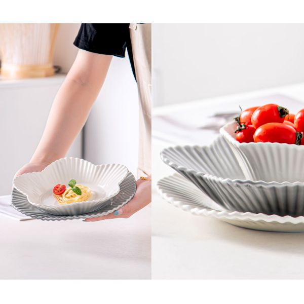 Столовая посуда для вечеринок для 12 человек 16 шт. Керамический обеденный набор Скандинавские украшения из фарфора