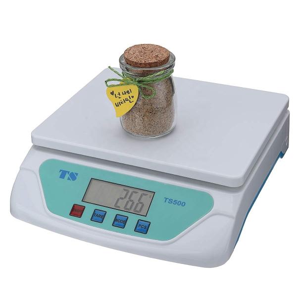 Type de batterie AAA TS-500 Balance de cuisine numérique en acier inoxydable 25 kg Meilleure balance électronique Précision de la machine à peser 1g