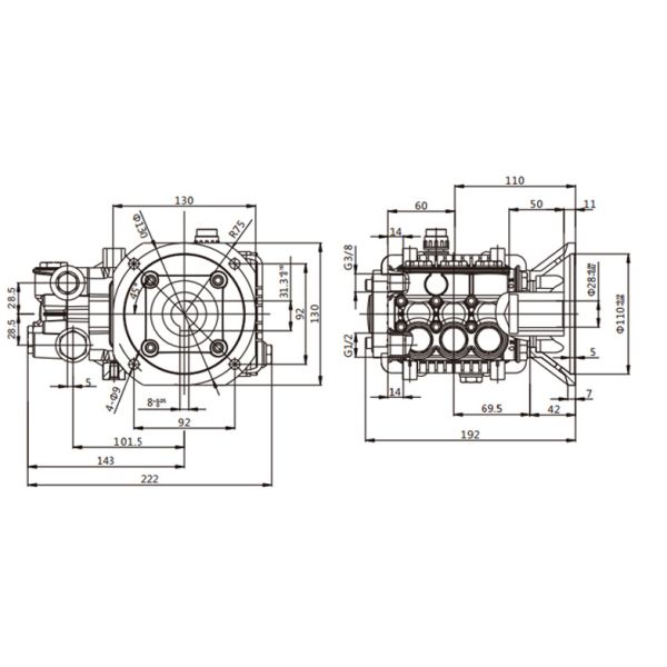 FLOWMONSTER LB-F3 high pressure stainless steel plunger pump Sea Water Reverse Osmosis Desalination Pressure Washer Pump