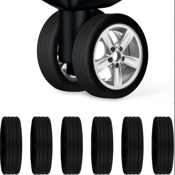Moulding Processing Service Silicone Luggage Suitcase Wheels Cover for Trolley Case