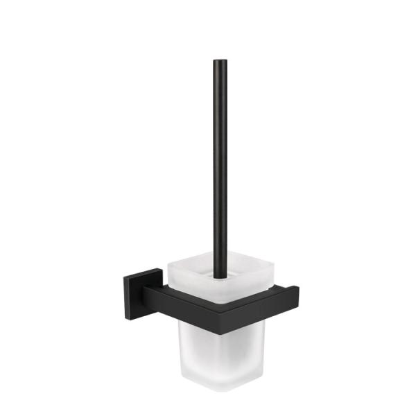 black Bathroom Accessories Toilet Brush Holder Stainless Steel Wall Mounted Paper Dispenser