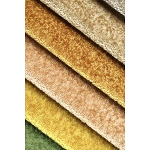 Custom-made 100% Polyester Velvet Sofa Fabric with 142cm Width and 430 GSM for Upholstery