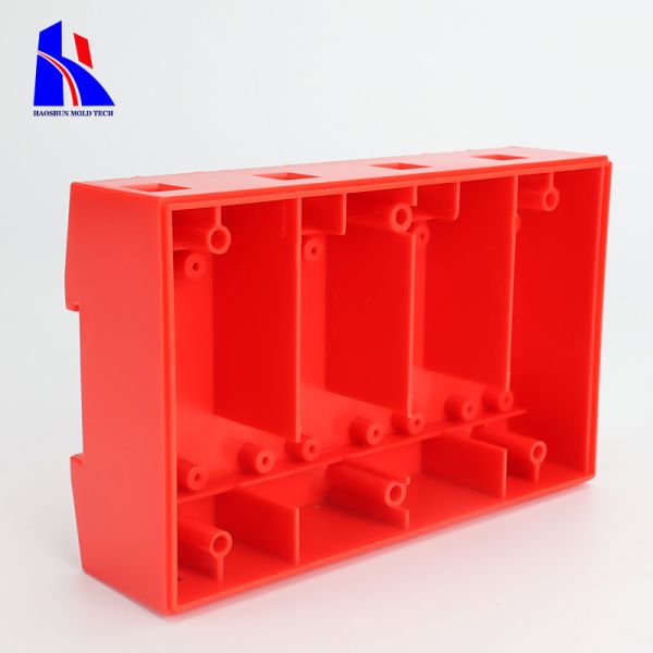 Red Medical Plastic Injection Molding Parts Nylon 11 2316 Steel