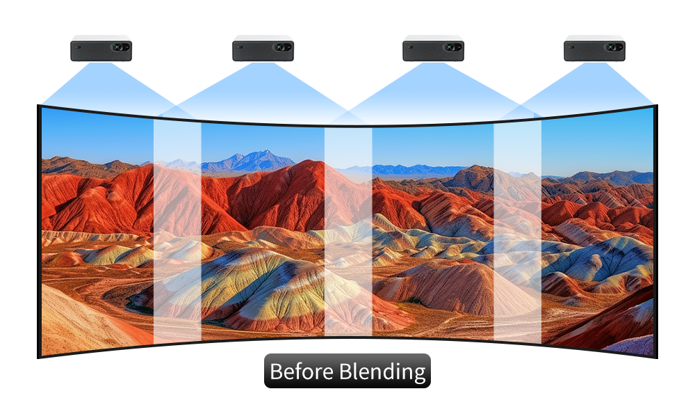 BIT-HPF-104H 4K HDMI Edge Blending Processor with Multi-Projector Seamless Splicing and Hardware-Based Passive 3D Fusion