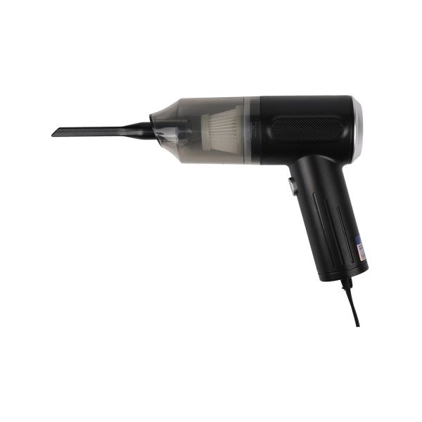 Электрический беспроводный пылесос высокого всасывания для автомобилей перезаряженный и портативный черный