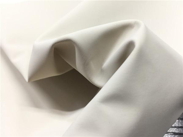 Light Grey Color 0.45mm Pu Synthetic Leather Waterborne Pu Polyester Backing Fabric