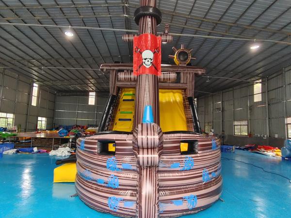 Commercial Inflable O Navio Pirata Casa Salto Com Slide Castelo Inflable