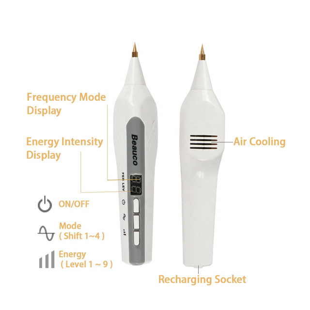 110V-240V Rated Voltage Tattoo Removal Rechargeable Mini Mole Laser Pen for Beauty Care