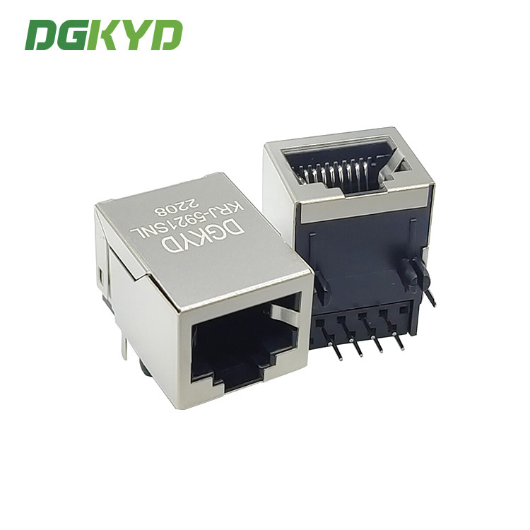 KRJ-5921SNL 10P8C защищало модульный соединитель RJ45 никакой жокей фильтра