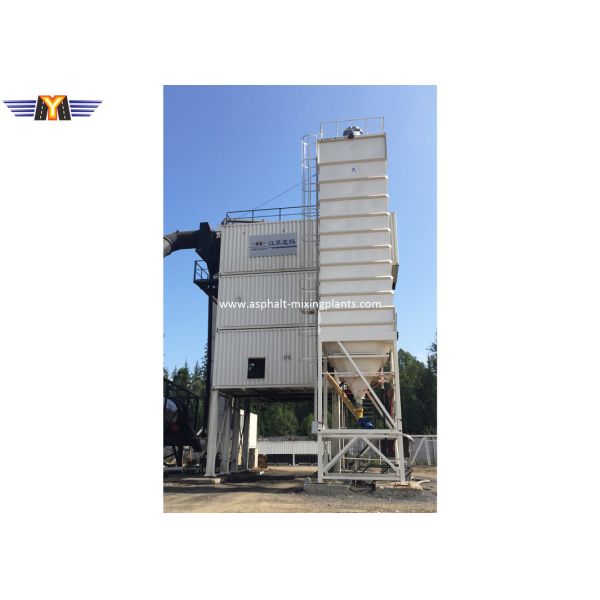 Дороги завода 120T/H мобильного асфальта контейнера смешивая муниципальные