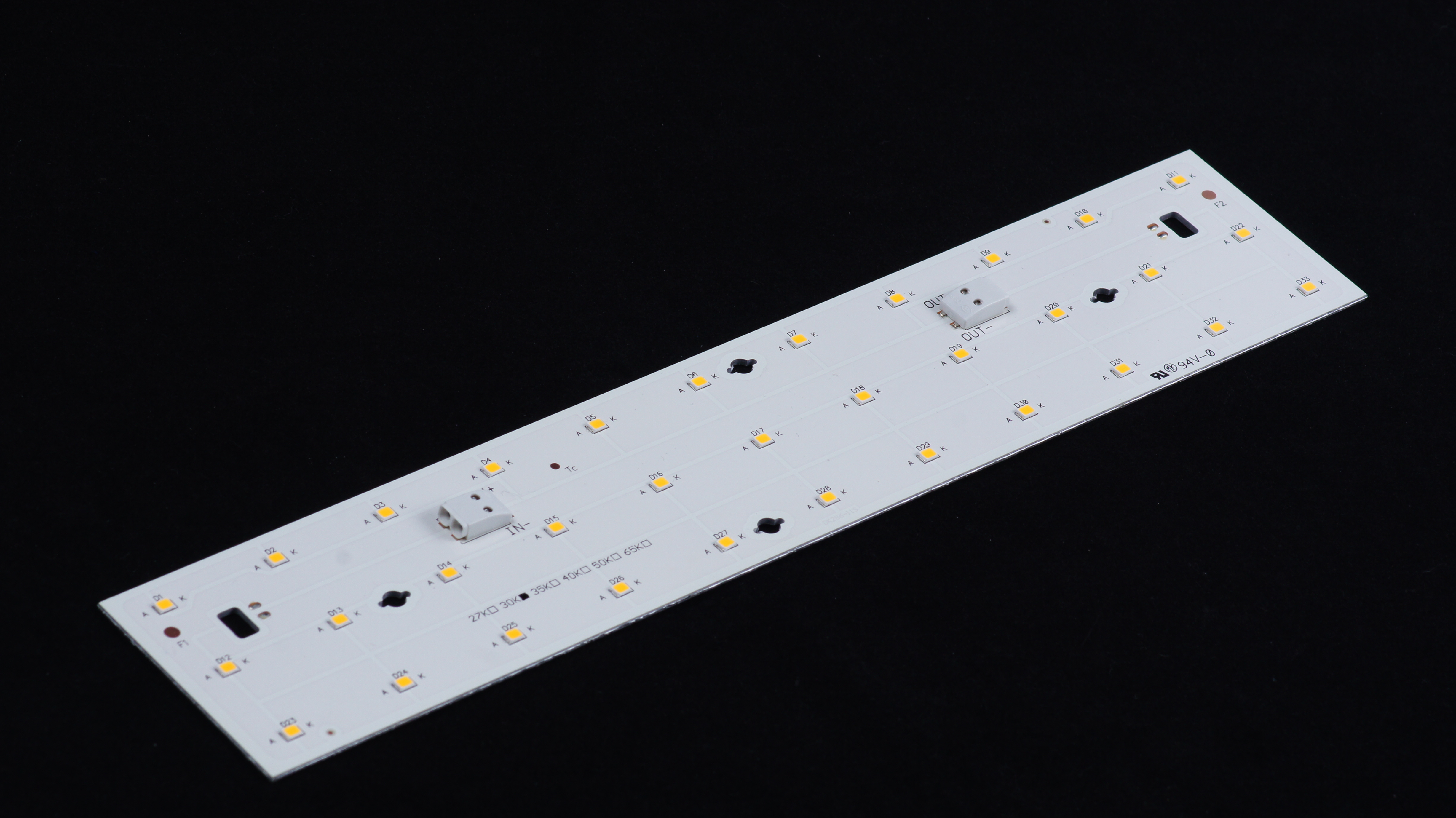 модуль СИД PCB Адвокатуры 33PCS ширины 55mm твердый для линейного привесного света