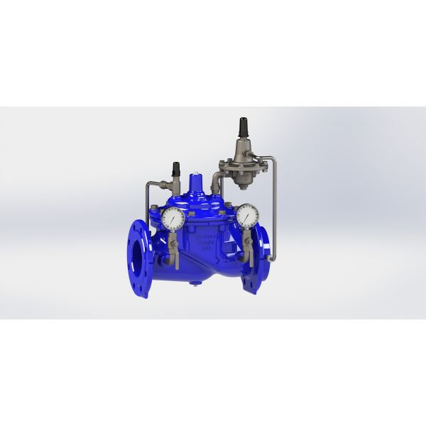 Manual Flow Control Valve with Temperature Range 0-80°F, PN10/PN16/PN25 Pressure Rating, and EN1074-5 Standard