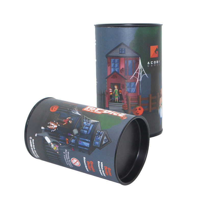 Custom Large Red Wine Paper Can With Inner Plug Style Lid