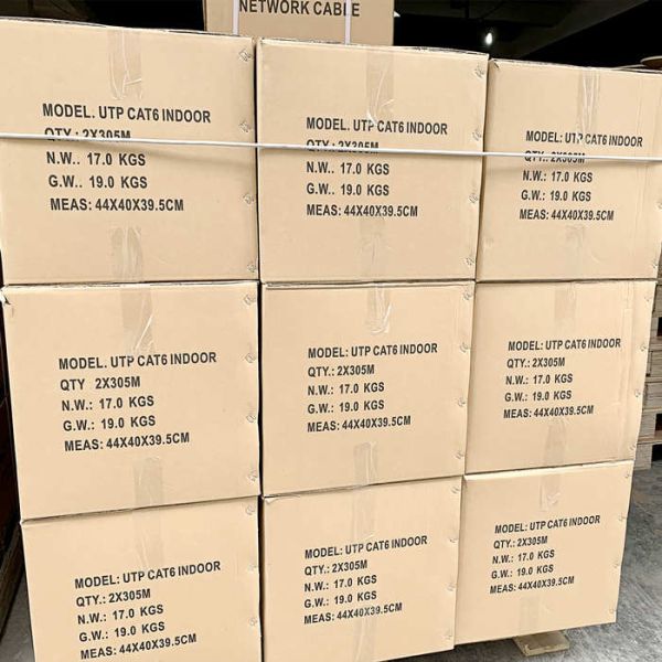 Нул кабелей ethernet FTP CAT6 галоида оптовых защищал провод сети меди 23AWG