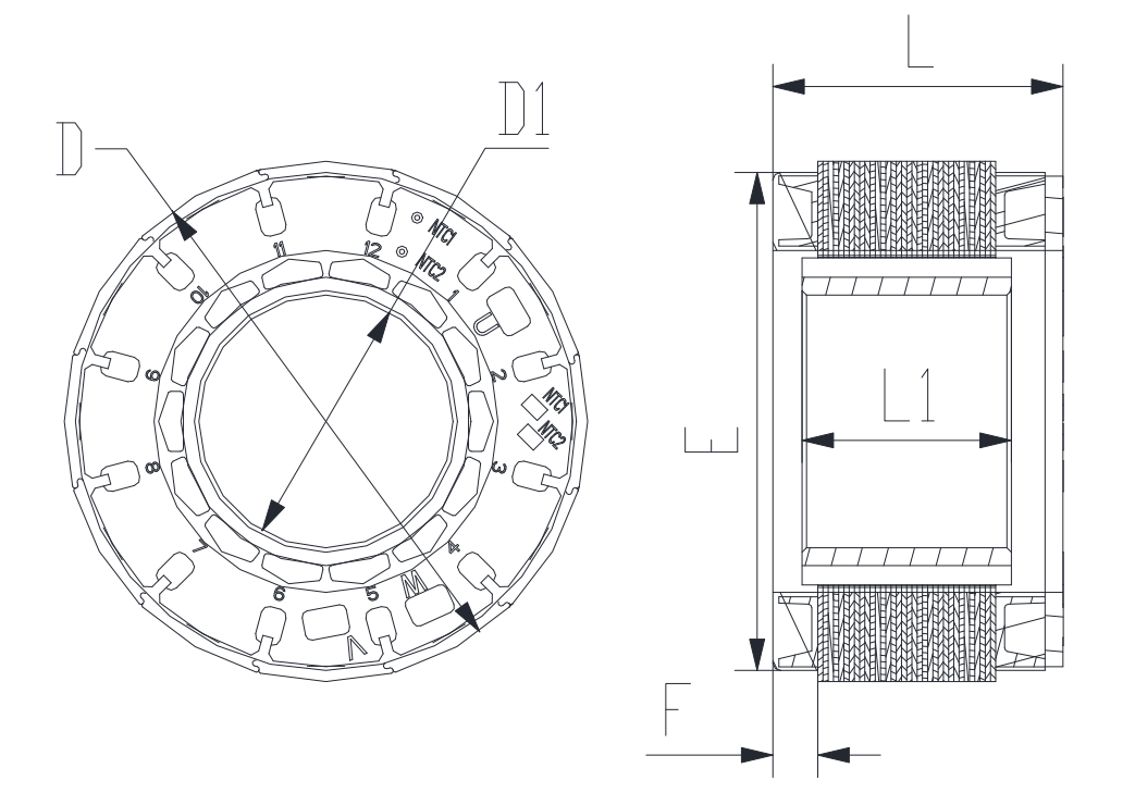 35mm  FRAMELESS MOTOR48W | 0.35 N.m | 5400 rpm | 48VDC