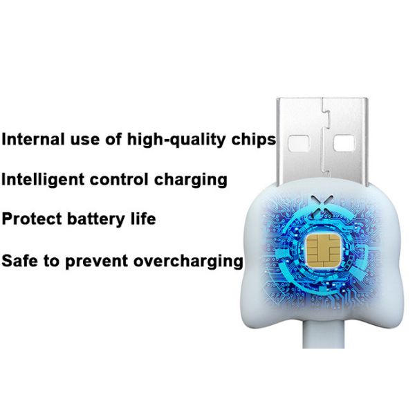 Fast Charging Usb 2.0 Data Transfer Cable 1M TPE Mobile Phone Data Cable