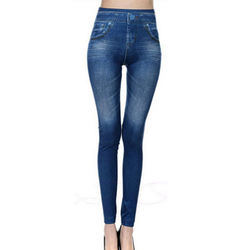                  OEM Large Size Available Seamless Women Denim Jeans Leggings Workout Pencil Pants             