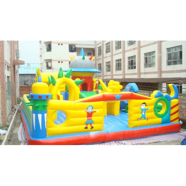 Парк игры замка PVC коммерчески раздувного хвастуна 0.55mm скача