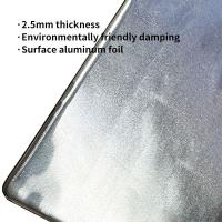 2.5 mm tampon de réduction des vibrations et du bruit / avec une surface en aluminium brillant / tapis anti-vibration