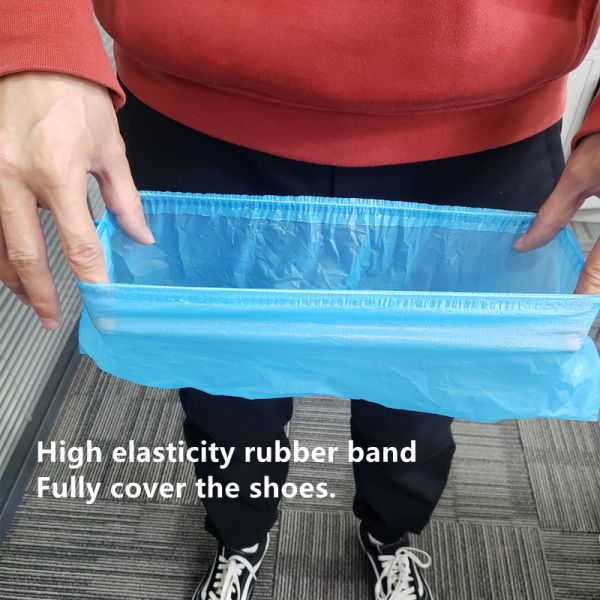 S&J Blue Plastic Protective Shoe Covers SBPP CPE Plastic Protective Foot Covers