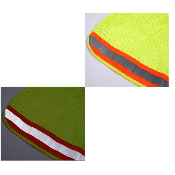 Reflective Sunshade Neck Protector for Outdoor Hardhat Unisex Polyester Mesh Material