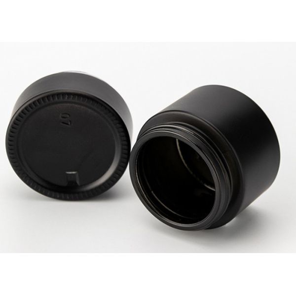 5g 7g Cosmetic Glass Jar With Crc Compression Rotation Cap