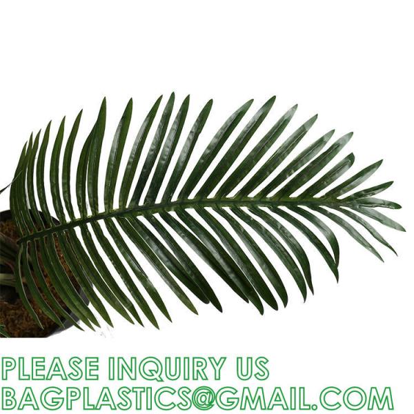 Artificial Paradise Palm Tree 3Feet Fake Tropical Palm Tree, Faux Plants in Pot for Indoor Outdoor House Home