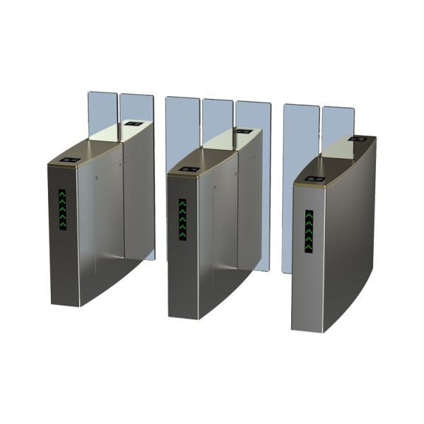 Automatic 304 Stainless Steel Full Height Turnstile with 30 Person Per Minute Flow Rate and Bi-directional Access Control