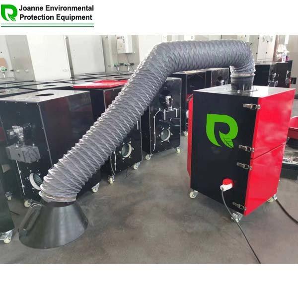 60Hz Industrial Air Filtration System 0.3μM grade Portable Fume Exhauster Long Filter Life